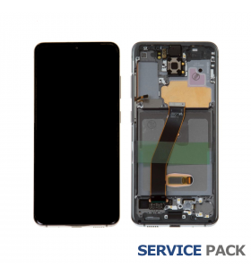 Pantalla Galaxy S20 / 5G Cosmic Gray Gris con Marco Lcd G980F G981F GH82-22123A Service Pack