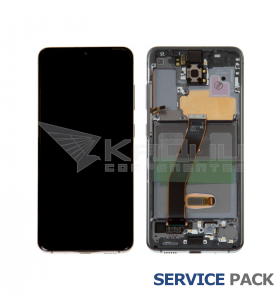 Pantalla Galaxy S20 / 5G Cosmic Gray Gris con Marco Lcd G980F G981F GH82-22123A Service Pack
