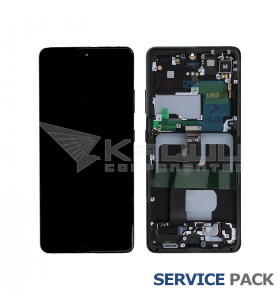 Pantalla Lcd Samsung Galaxy S21 Ultra 5G Phantom Marco Black Negro G998 GH82-26035A GH82-26036A Service Pack