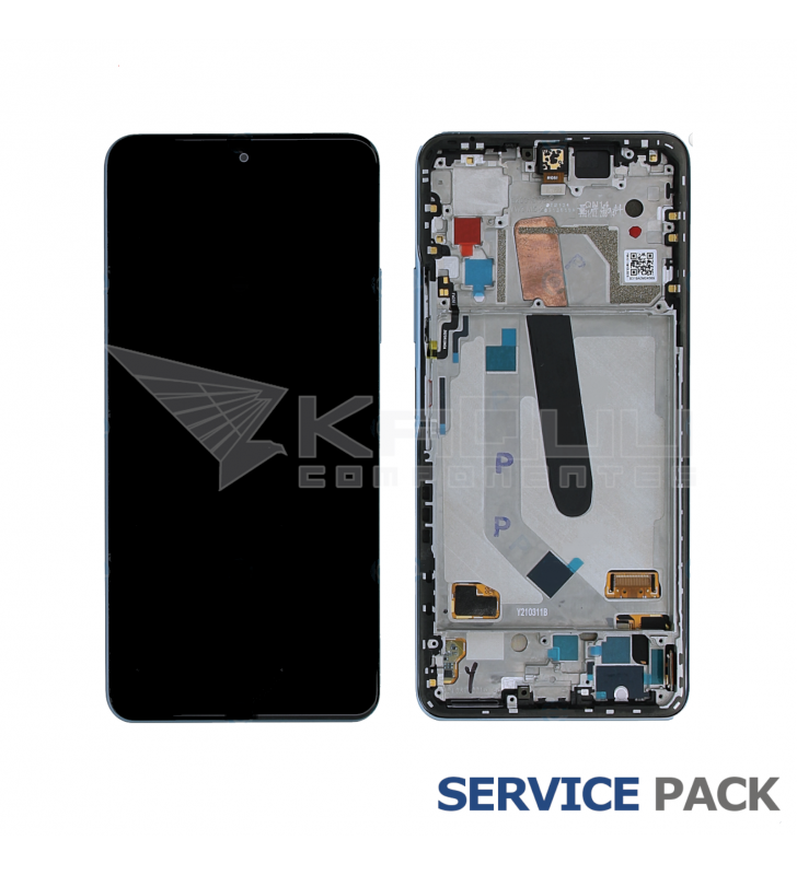 Pantalla Lcd Xiaomi Poco F3 M2012K11AG, Mi 11i, Mi 11X Pro, Mi 11 Pro Marco Azul Claro 5600040K11A00 5600040K1100 Service Pack