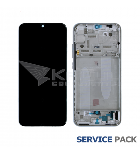 Pantalla Lcd Xiaomi Mi A3, Mi CC9e Marco Blanco Plata M1906F9SH M1906F9SC 5603100090B6 Service Pack