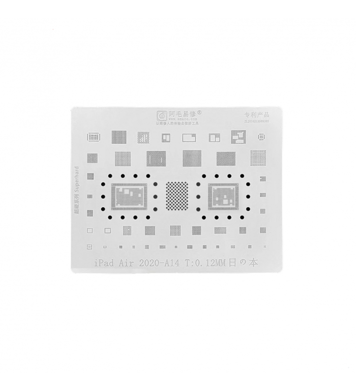 Plantilla reballing para iPad Air 2020-A14 A2316 A2324 Chipset stencil IC chip