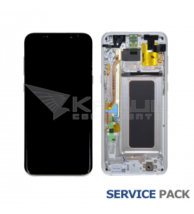 Pantalla Galaxy S8 Plus PLATA CON MARCO LCD G955F GH97-20470B SERVICE PACK