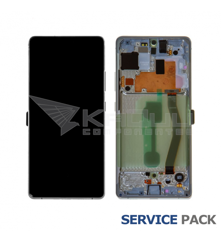 Pantalla Lcd Samsung Galaxy S10 Lite G770F Marco Blanco GH82-21672B Service Pack