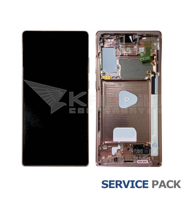 Pantalla Lcd Samsung Galaxy Note 20 / 5G N980F N981F Marco Bronce GH82-23495B Service Pack