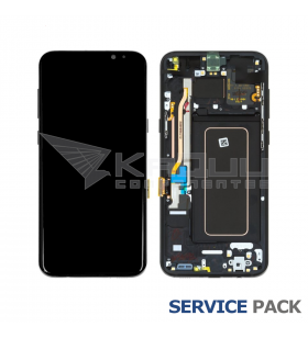 Pantalla Galaxy S8 Plus NEGRA CON MARCO LCD G955F GH97-20470A SERVICE PACK