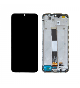Pantalla Xiaomi Redmi 9A, Redmi 9C, Redmi 9AT Negro con Marco Lcd M2006C3LG M2006C3MG