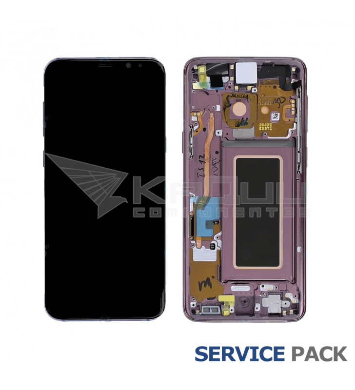 Pantalla Galaxy S9 PURPURA CON MARCO LCD G960F GH97-21696B SERVICE PACK