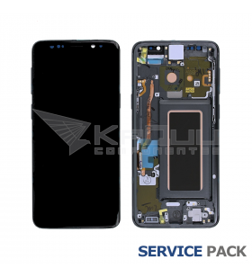 Pantalla Galaxy S9 GRIS CON MARCO LCD G960F GH97-21696C SERVICE PACK