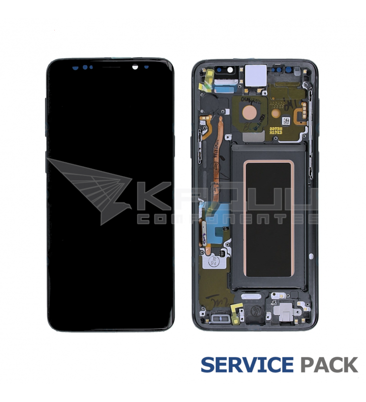 Pantalla Lcd Samsung Galaxy S9 G960F Marco Gris GH97-21696C Service Pack