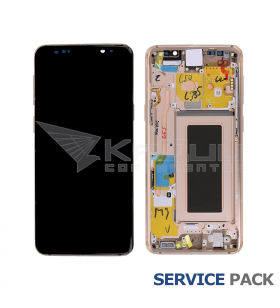 Pantalla Galaxy S9 Dorado con Marco Lcd G960F GH97-21696E Service Pack