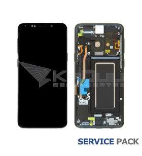 Pantalla Galaxy S9 Negra con Marco Lcd G960F GH97-21696A GH97-21697A Service Pack