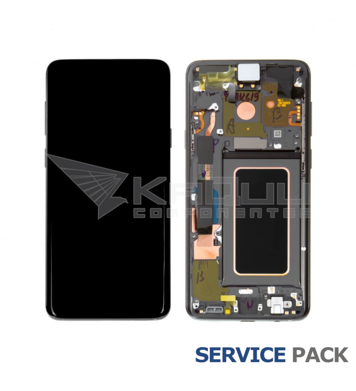 Pantalla Lcd Samsung Galaxy S9 Plus G965F Marco Gris GH97-21691C Service Pack
