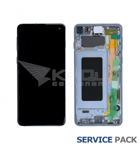 Pantalla Lcd Samsung Galaxy S10 G973F Marco Azul GH82-18850C Service Pack