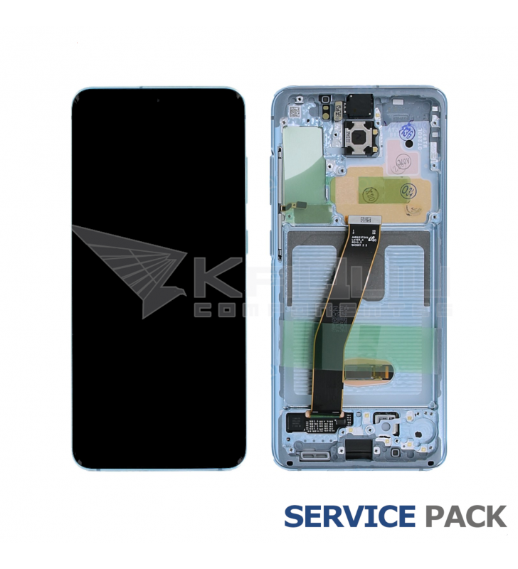 Pantalla Lcd Samsung Galaxy S20 / 5G G980F G981F Marco Azul GH82-22131D GH82-31432D Service Pack