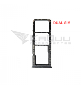 Soporte bandeja DUAL SIM / MicroSD para Samsung Galaxy A30S A307F NEGRO