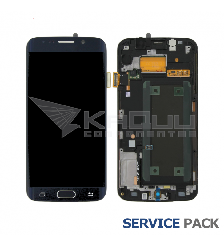 Pantalla Lcd Samsung Galaxy S6 Edge Marco Negro G925F GH97-17162A Service Pack