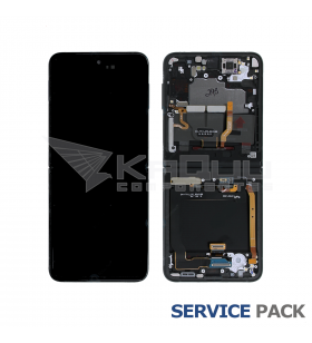 Pantalla Galaxy Z Flip 3 5G Phantom Black Negro con Marco Lcd F711B GH82-27243A Service Pack
