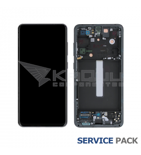 Pantalla Samsung Galaxy S21 FE Gris con Marco Lcd G990B GH82-26414A GH82-26420A Service Pack
