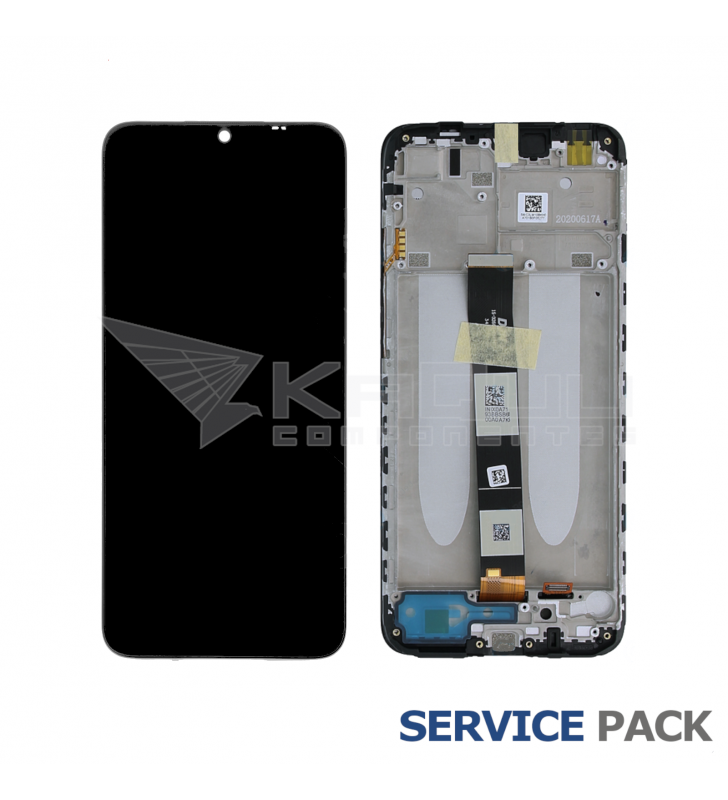 Pantalla Lcd Xiaomi Redmi 9A M2006C3LG, 9C M2006C3MG, 9AT M2006C3LVG, 10A 220233L2C Marco Negro 5600070C3L00 Service Pack