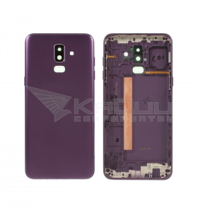 Tapa Batería Back Cover para Samsung Galaxy J8 Plus J810F Purpura