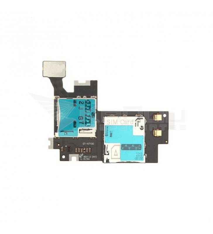 Flex Lector Sim Micro Sd para Samsung Galaxy Note II Note 2 N7100