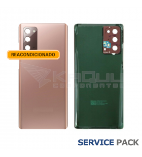 Tapa Batería Back Cover para Samsung Galaxy Note 20 N980F N981F Dorada Service Pack Reacondicionado