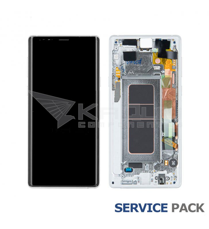 Pantalla Lcd Samsung Galaxy Note 9 N960F Marco Blanco GH97-22269F Service Pack