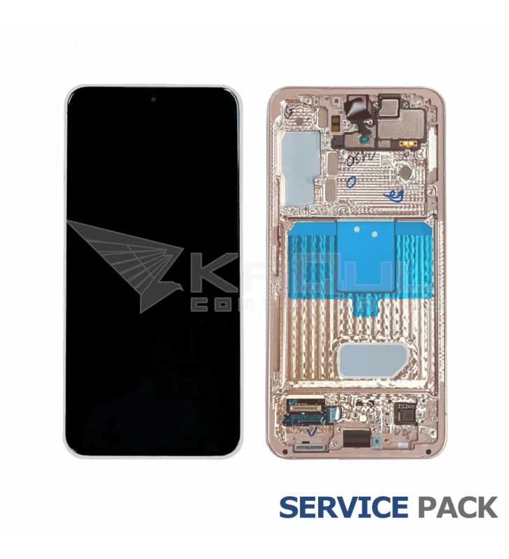 Pantalla Lcd Samsung Galaxy S22 S901B Marco Rosa GH82-27520D Service Pack