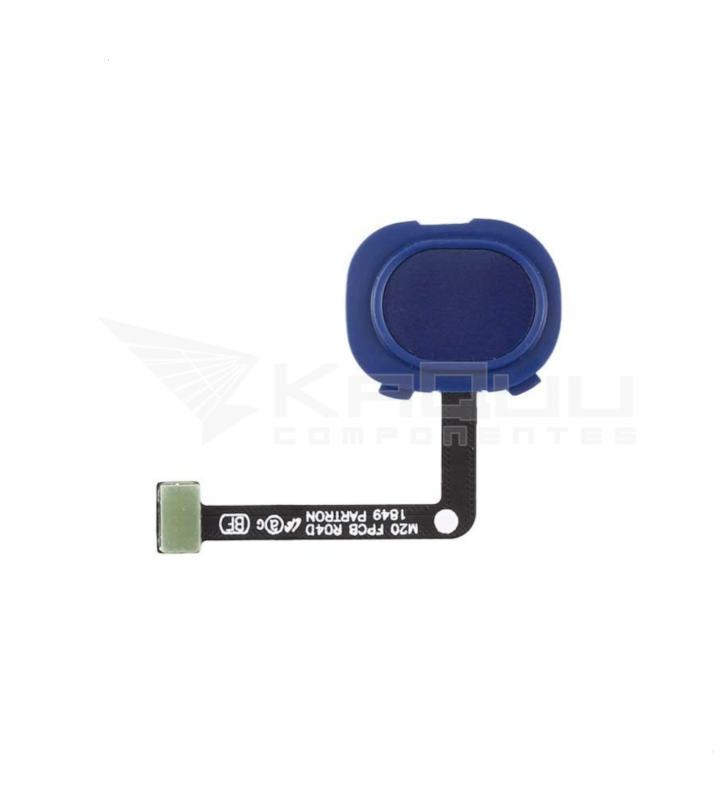 Flex Botón Home / Lector Huella para Samsung Galaxy M20 M205F / M30 M305F Azul