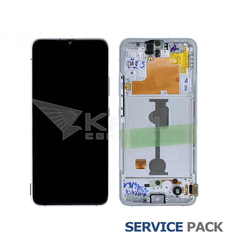 Pantalla Lcd Samsung Galaxy A90 5G A908B Marco Blanco GH82-21092B Service Pack