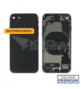 Chasis Carcasa Marco y Tapa con Componentes para Iphone 8 A1863 A1905 Negro Premium Reacondicionado