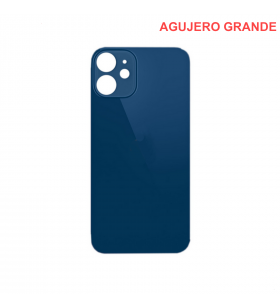 Tapa Batería Back Cover Agujero Grande para Iphone 12 Mini A2176 A2398 Azul