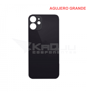 Tapa Batería Back Cover Agujero Grande para Iphone 12 Mini A2176 A2398 Negra
