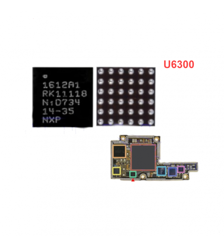Ic Chip Módulo Carga U2 Hydra U6300 1612A1 para Iphone 8 / 8 Plus / X / Xr / Xs Max