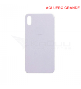 Tapa Bateria Back Cover Agujero Grande para Iphone X A1865 Blanco