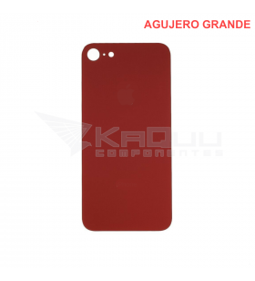 Tapa Bateria Back Cover Agujero Grande para Iphone 8 A1863 Rojo