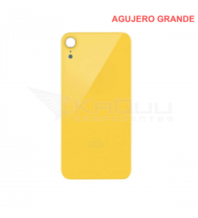 Tapa Bateria Back Cover Agujero Grande para Iphone Xr A1984 Amarillo