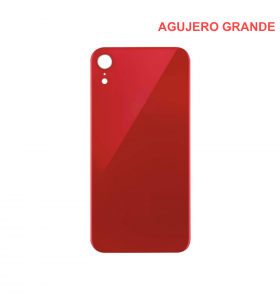 Tapa Bateria Back Cover Agujero Grande para Iphone Xr A1984 Rojo