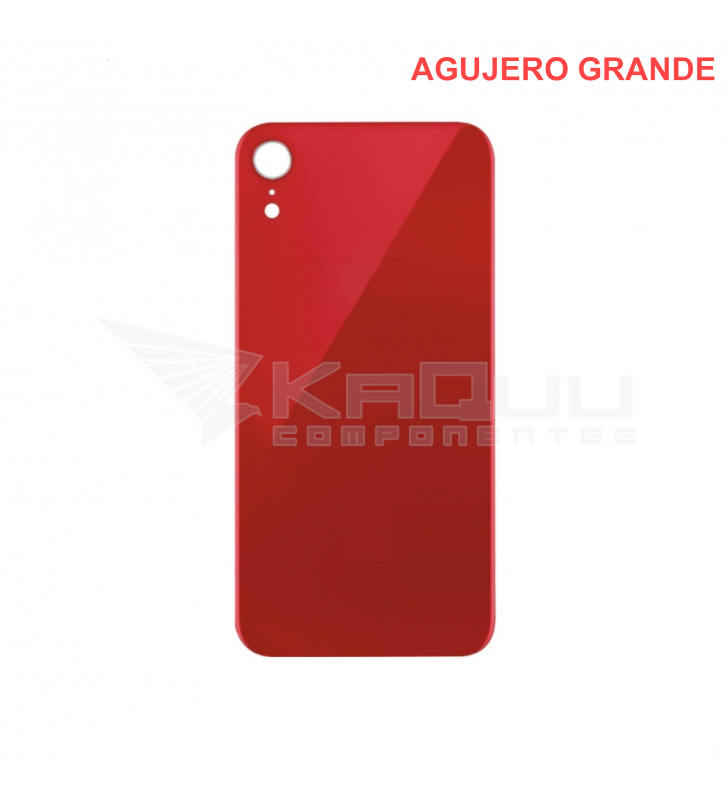 Tapa Bateria Back Cover Agujero Grande para Iphone Xr A1984 Rojo