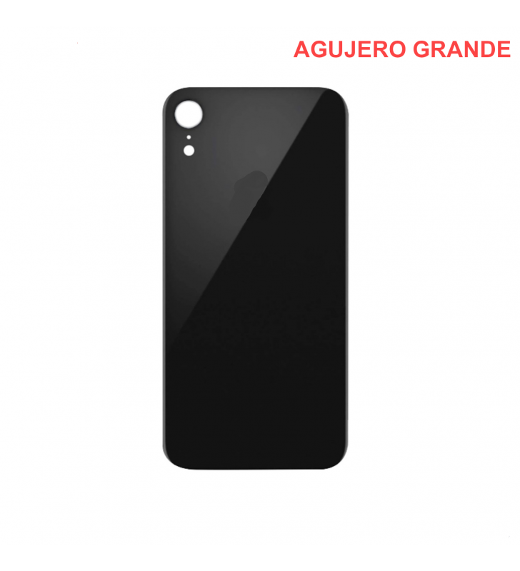 Tapa Bateria Back Cover Agujero Grande para Iphone Xr A1984 Negra