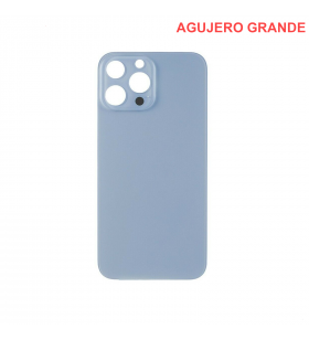 Tapa Batería Back Cover Agujero Grande para Iphone 13 Pro Max A2484 Azul