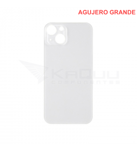 Tapa Batería Back Cover Agujero Grande para Iphone 13 Mini A2481 Blanco