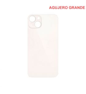 Tapa Batería Back Cover Agujero Grande para Iphone 13 Mini A2481 Blanco Estrella