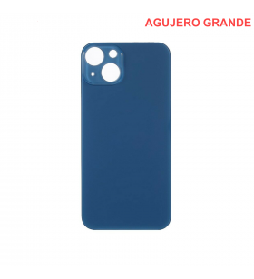 Tapa Batería Back Cover Agujero Grande para Iphone 13 Mini A2481 Azul
