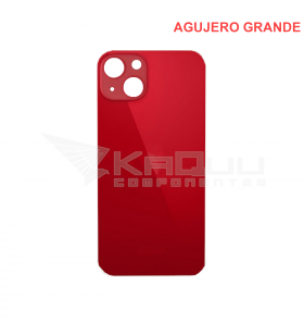 Tapa Batería Back Cover Agujero Grande para Iphone 13 Mini A2481 Rojo