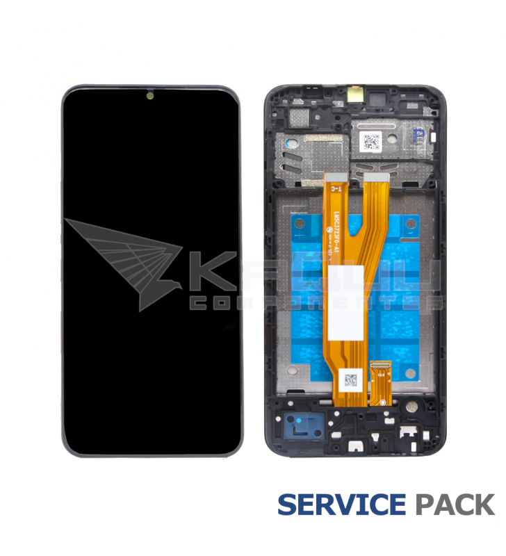 Pantalla Lcd Samsung Galaxy A03 Core A032F Marco Negro GH81-1711A Service Pack