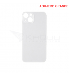Tapa Batería Back Cover Agujero Grande para Iphone 13 A2482 Blanco