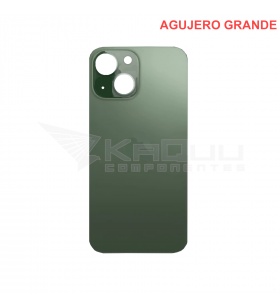 Tapa Batería Back Cover Agujero Grande para Iphone 13 A2482 Verde