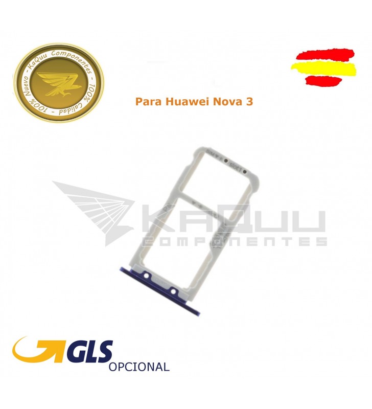 Bandeja Sim para Huawei Nova 3 Negro Purpura Bandeja Sim para Huawei Nova 3 Negro Purpura